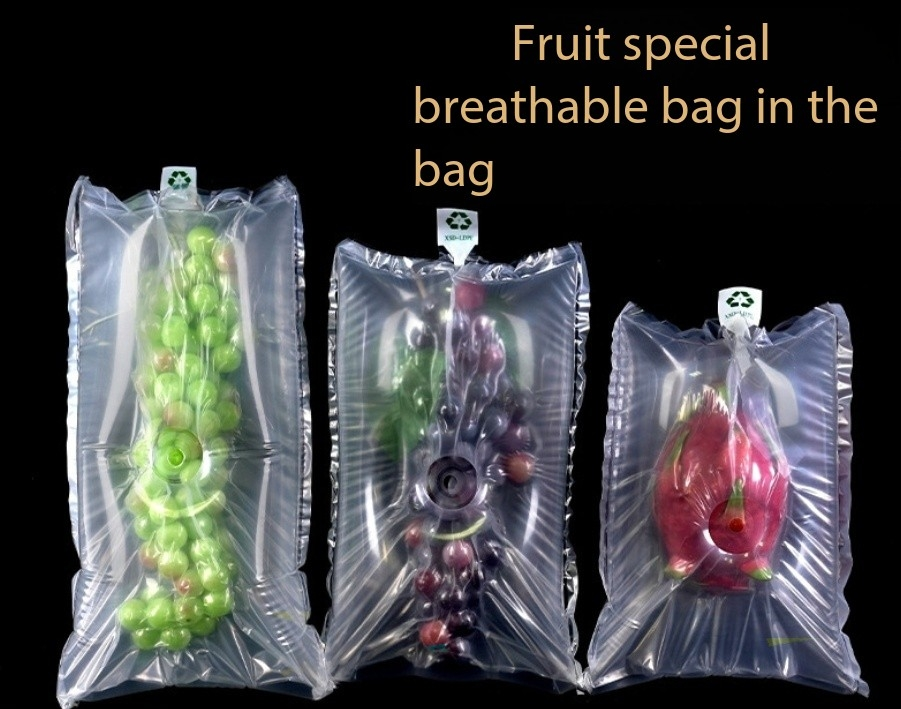 Air column bag for transportation of fruits